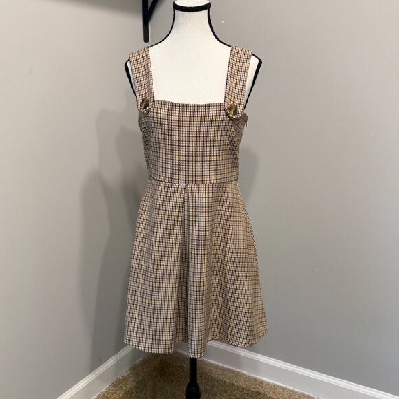 Zara Pinafore Mini Dress in Size Small - Picture 2 of 7